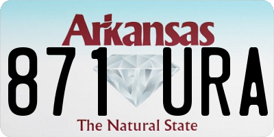 AR license plate 871URA