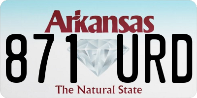 AR license plate 871URD
