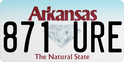 AR license plate 871URE