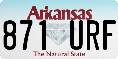 AR license plate 871URF