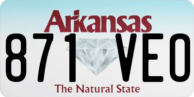 AR license plate 871VEO
