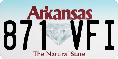 AR license plate 871VFI