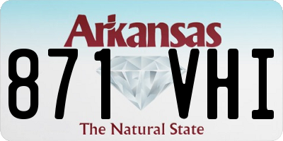 AR license plate 871VHI