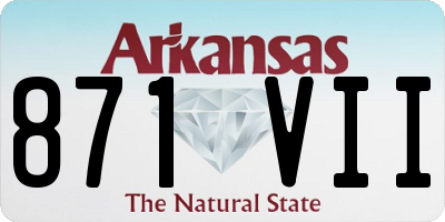 AR license plate 871VII