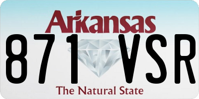 AR license plate 871VSR