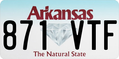 AR license plate 871VTF