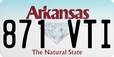AR license plate 871VTI
