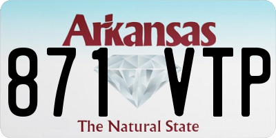 AR license plate 871VTP