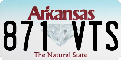 AR license plate 871VTS