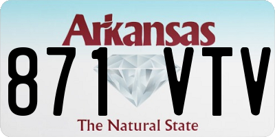 AR license plate 871VTV