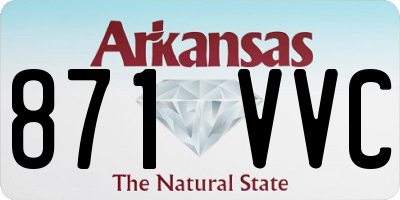 AR license plate 871VVC