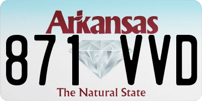 AR license plate 871VVD