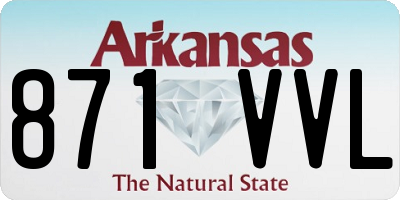 AR license plate 871VVL