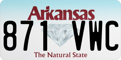 AR license plate 871VWC