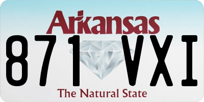 AR license plate 871VXI