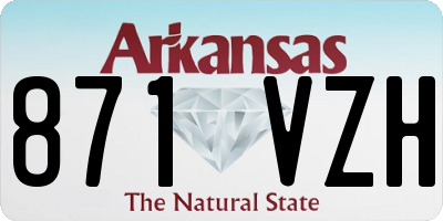 AR license plate 871VZH