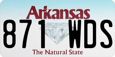 AR license plate 871WDS