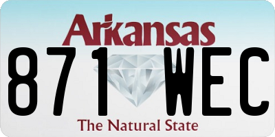 AR license plate 871WEC