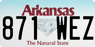 AR license plate 871WEZ