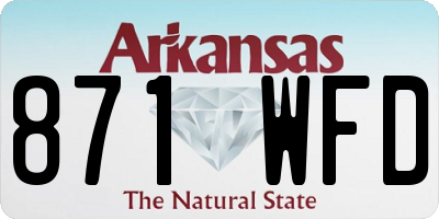 AR license plate 871WFD