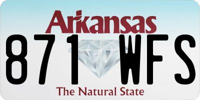 AR license plate 871WFS