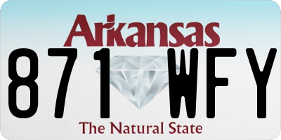 AR license plate 871WFY
