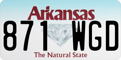 AR license plate 871WGD