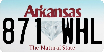 AR license plate 871WHL