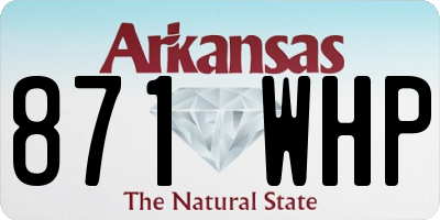 AR license plate 871WHP