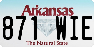 AR license plate 871WIE