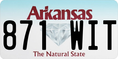 AR license plate 871WIT