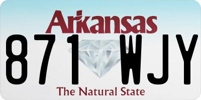 AR license plate 871WJY