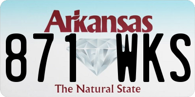 AR license plate 871WKS
