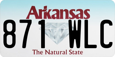 AR license plate 871WLC