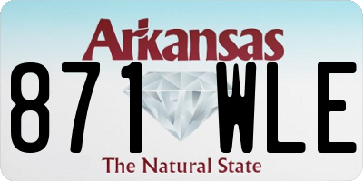 AR license plate 871WLE
