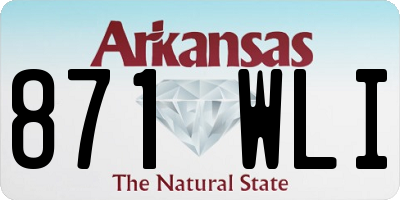 AR license plate 871WLI