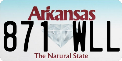 AR license plate 871WLL