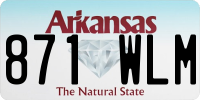 AR license plate 871WLM