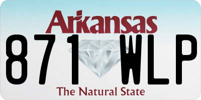 AR license plate 871WLP