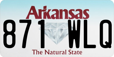 AR license plate 871WLQ