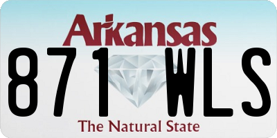 AR license plate 871WLS