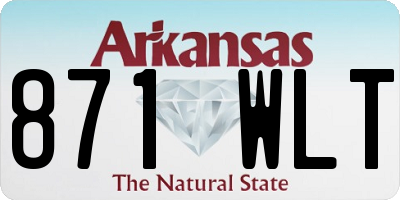 AR license plate 871WLT