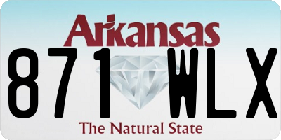 AR license plate 871WLX