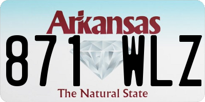 AR license plate 871WLZ