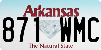 AR license plate 871WMC