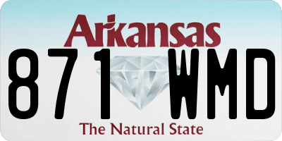 AR license plate 871WMD