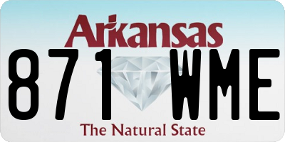 AR license plate 871WME