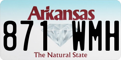 AR license plate 871WMH