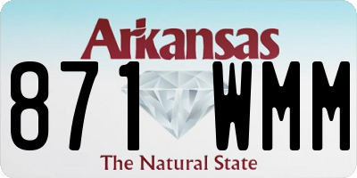 AR license plate 871WMM