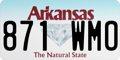 AR license plate 871WMO